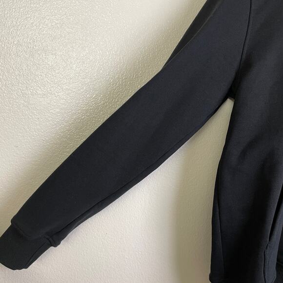 Han Kjoberhavn Black Hoodie Sweatshirt Medium Mens White Logo Pullover Heavy - Picture 6 of 10